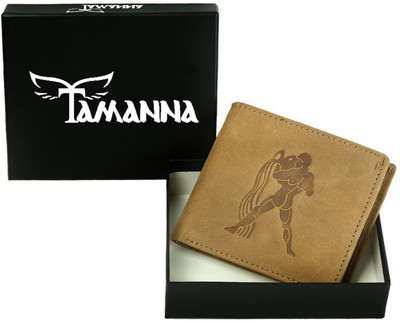

Tamanna Men Tan Genuine Leather Wallet(5 Card Slots)