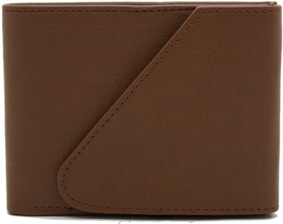 

flex boom Men Brown Artificial Leather Wallet(4 Card Slots)