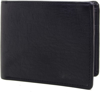 

flex boom Men Black Artificial Leather Wallet(4 Card Slots)