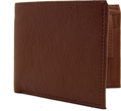 

flex boom Men Brown Artificial Leather Wallet(4 Card Slots)