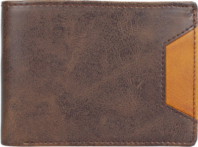 

WAAO Men Brown Artificial Leather Wallet(4 Card Slots)
