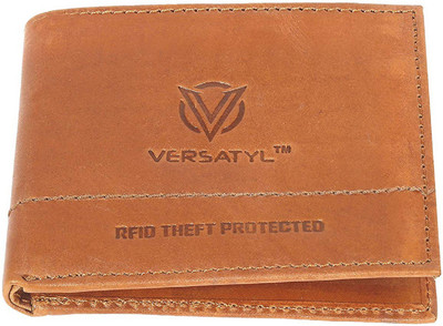 

VERSATYL Men Brown Genuine Leather Wallet(6 Card Slots)