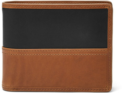 

LeapEngland Men Black Genuine Leather Wallet(8 Card Slots), Tan black
