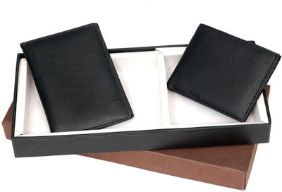 

Borse Men Formal Black Genuine Leather Wallet(3 Card Slots)
