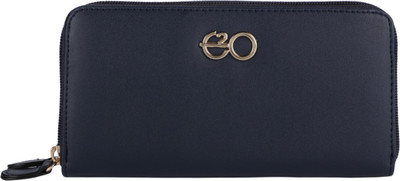 

E2O Fashion Women Blue Fabric Wallet(11 Card Slots)