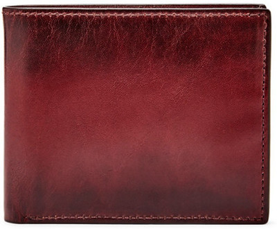 

LeapEngland Men Casual Maroon Genuine Leather Wallet(12 Card Slots), Cherry red