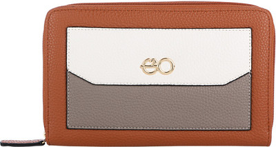 

E2O Fashion Women Tan Fabric Wallet(11 Card Slots)