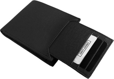 

Wildmount Men Black Artificial Leather Wallet(7 Card Slots)
