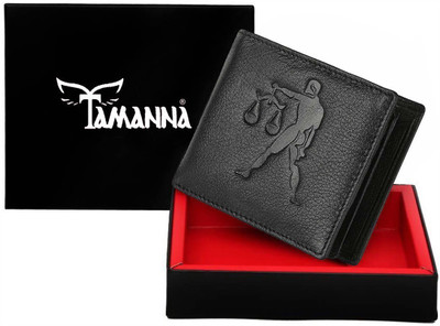 

Tamanna Men Casual Black Genuine Leather Wallet(1 Card Slot)