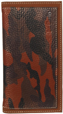 

RT Men Brown Genuine Leather Card Holder(6 Card Slots), Army brown