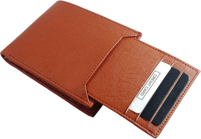 

Wildmount Men Tan Artificial Leather Wallet(7 Card Slots)