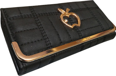 

Hims Women Black Artificial Leather Wallet(6 Card Slots)