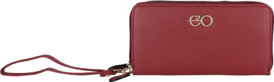 

E2O Fashion Women Red Fabric Wallet(11 Card Slots)