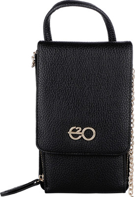 

E2O Fashion Women Black Fabric Wallet(11 Card Slots)