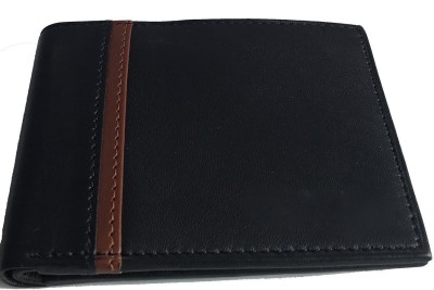 

RT Men Formal Black Genuine Leather Wallet(5 Card Slots), Dark brown