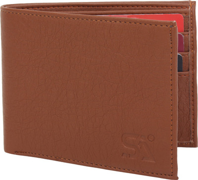 

ATSH Men Tan Artificial Leather Wallet(9 Card Slots)