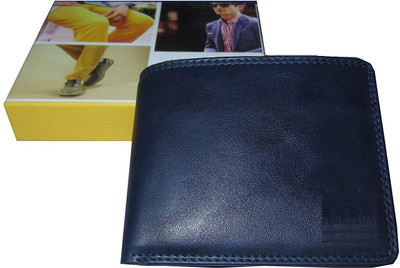 

AS Boys Blue Genuine Leather Wallet(3 Card Slots)