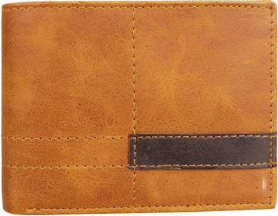 

WAAO Men Tan Artificial Leather Wallet(4 Card Slots)