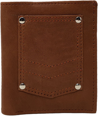 

Wildmount Men Tan Genuine Leather Wallet(3 Card Slots)