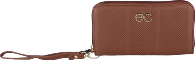 

E2O Fashion Women Brown Fabric Wallet(11 Card Slots)