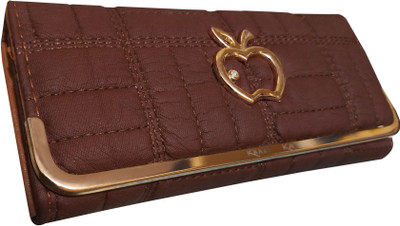 

Hims Women Brown Artificial Leather Wallet(6 Card Slots)