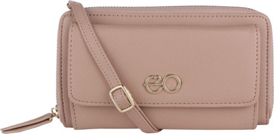 

E2O Fashion Women Pink Fabric Wallet(11 Card Slots)