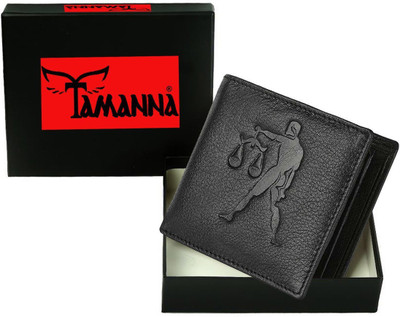 

Tamanna Men Casual Black Genuine Leather Wallet(5 Card Slots)