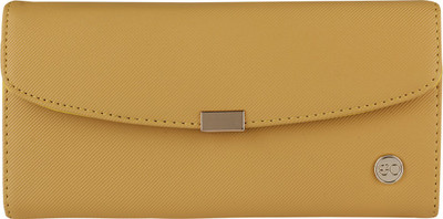 

E2O Fashion Women Yellow Fabric Wallet(11 Card Slots)