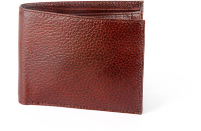 

UMDA Men Brown Genuine Leather Wallet(8 Card Slots), Brown;tan