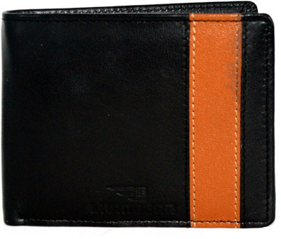 

UrbanGalore Men Black, Tan Genuine Leather Wallet(8 Card Slots)