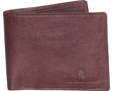 

SS CREATION Men Brown, Green Genuine Leather, Genuine Leather Wallet(5 Card Slots)