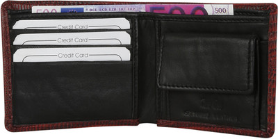 

Tee Ess Boys Multicolor Genuine Leather Wallet(3 Card Slots), Print red