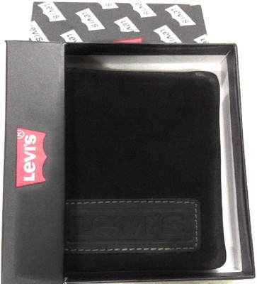 

Levi Men Black Genuine Leather Wallet(4 Card Slots)