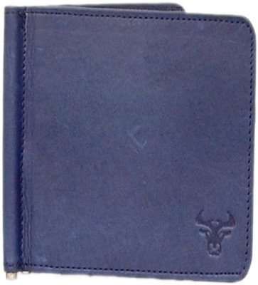 

jainfashion24 Men Blue Genuine Leather Money Clip(12 Card Slots)