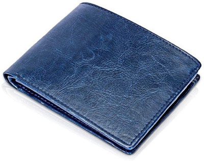 

Lusso Pelle Men Blue Artificial Leather Wallet(4 Card Slots)