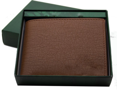 

flex boom Men Brown Artificial Leather Wallet(10 Card Slots), Browan