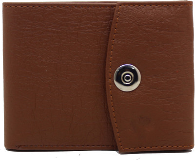 

flex boom Men Tan Artificial Leather Wallet(6 Card Slots)