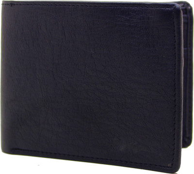 

flex boom Men Black Artificial Leather Wallet(4 Card Slots)