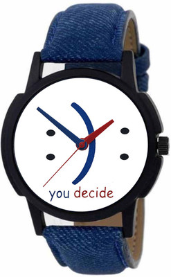 

OpenDeal Graceful Status You Decide Dial Blue Leather Belt Watch For Girls & Boys OD-14 Watch - For Men & Women