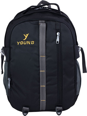 

Young Glitter Backpack for 18-inch Laptop ( Black ) 4.5 L Laptop Backpack(Black)