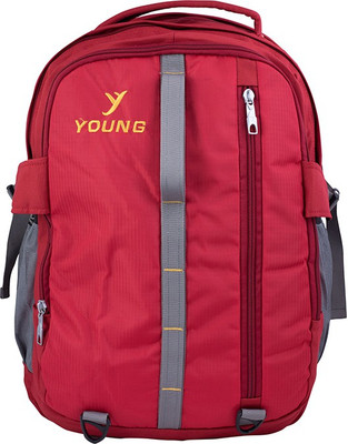 

Young Glitter Backpack for 18-inch Laptop (Red ) 4.5 L Laptop Backpack(Red)