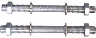 

StepInnStore Solid Steel Dumbell Rods 14 Inches Weight Lifting Bar(Silver)
