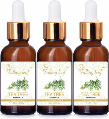

THE FALLING LEAF TEA TREE PURE ESSENTIAL OIL (Pack of 3) (25ml Each)(25 ml)