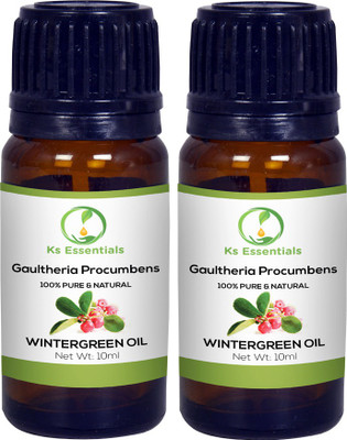 

Ks Essentials 100% Pure Wintergreen Essential Oil Natural & Undiluted (10ml)Each(10 ml)