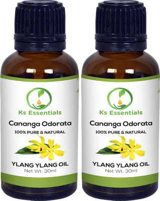 

Ks Essentials Ylang Ylang Essential Oil (Cananga Odorata) 100% Pure Natural & Undiluted (30ml)Each(30 ml)