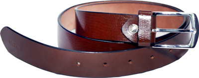 

INCHES PURE LEATHER Boys Party, Casual, Formal, Evening Brown Genuine Leather Belt, Brown lizard design