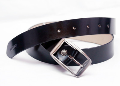 

inches pure leather Men Casual Black Genuine Leather Belt, 163#