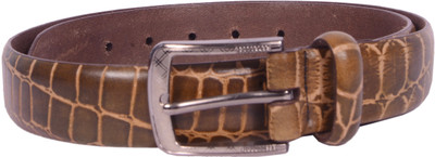 

VALISSA Men Casual, Party Brown Genuine Leather Belt, Green