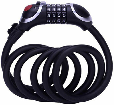 

fastped Bike Lock Cable Self Coiling Heavy Duty Cable Locks 4 Lock with LED Light Bicycle Lock