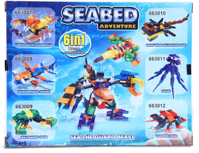 

Toys Bhoomi Vampire Crab Seabed Adventure Building Blocks for Kids Toy Puzzles(Multicolor)